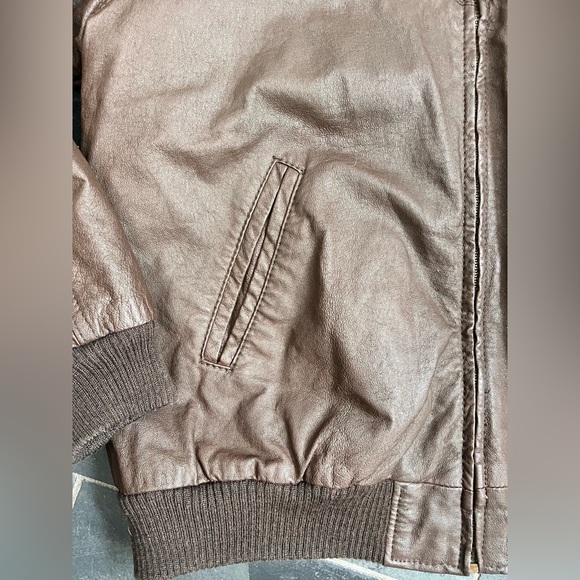 Vintage urban cowboy brown leather bomber - Picture 10 of 16
